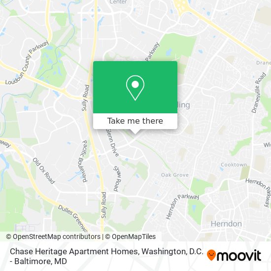 Mapa de Chase Heritage Apartment Homes