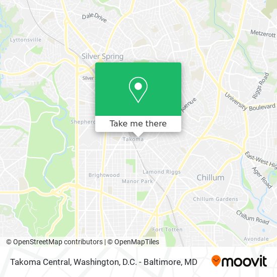 Takoma Central map