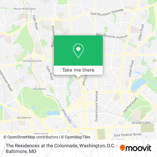 The Residences at the Colonnade map