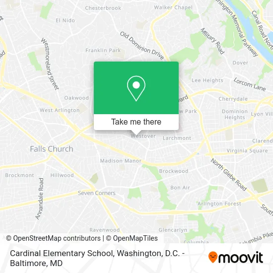 Cardinal Elementary School map