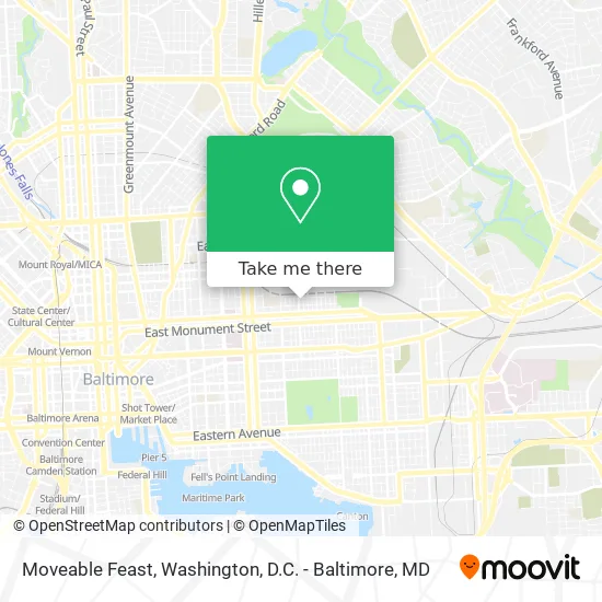 Mapa de Moveable Feast