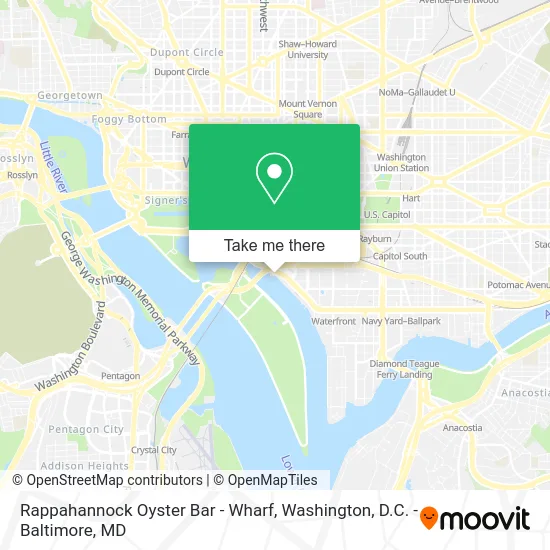 Rappahannock Oyster Bar - Wharf map