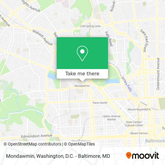 Mondawmin map