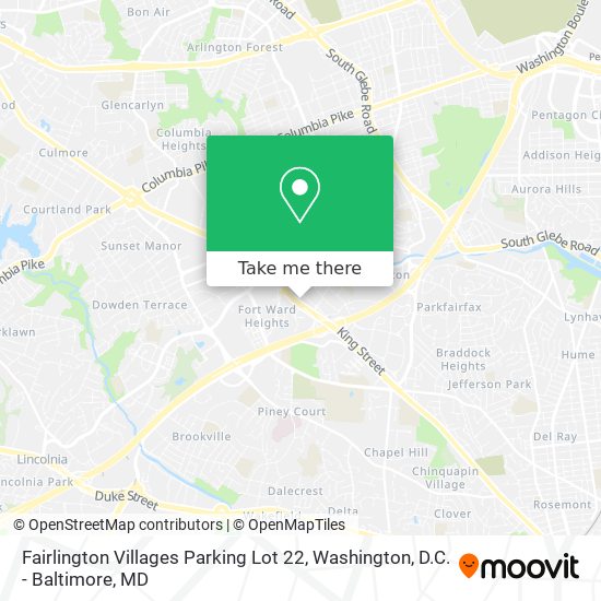 Mapa de Fairlington Villages Parking Lot 22