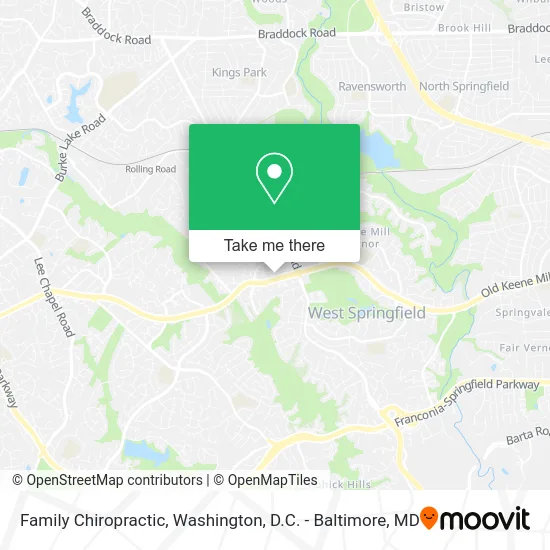 Family Chiropractic map