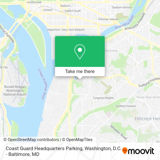 Mapa de Coast Guard Headquarters Parking