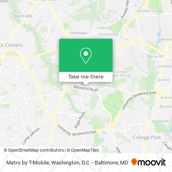 Metro by T-Mobile map