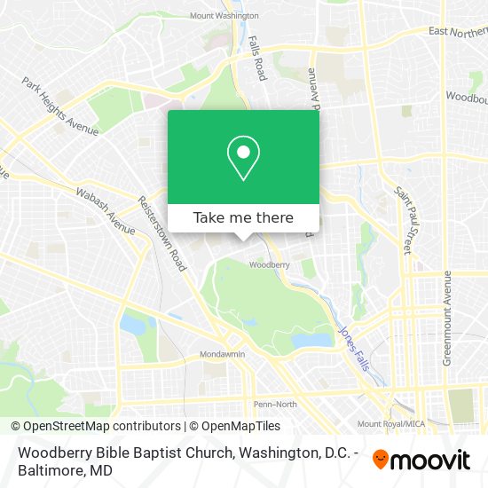 Mapa de Woodberry Bible Baptist Church