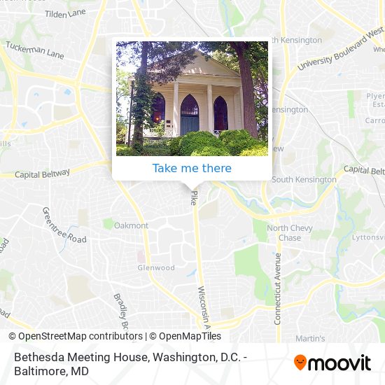 Bethesda Meeting House map