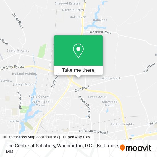 The Centre at Salisbury map