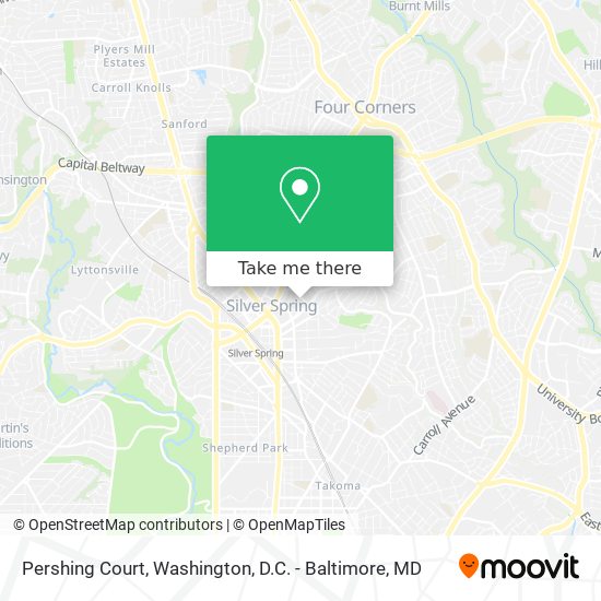 Pershing Court map