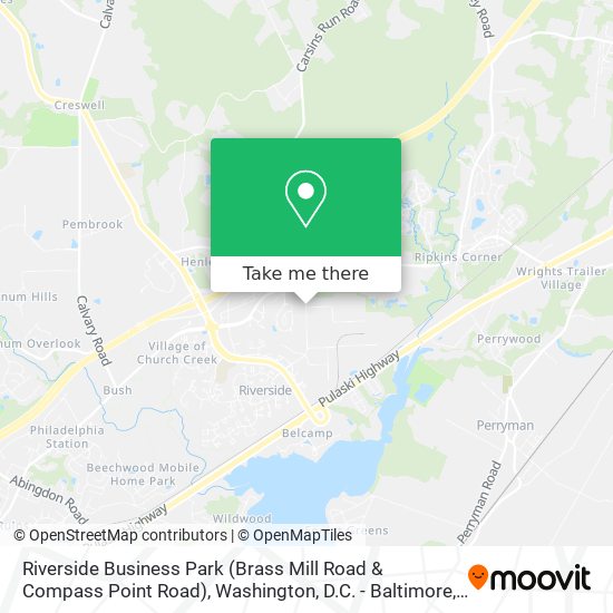 Mapa de Riverside Business Park (Brass Mill Road & Compass Point Road)