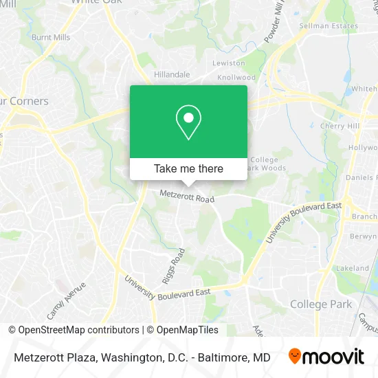 Mapa de Metzerott Plaza