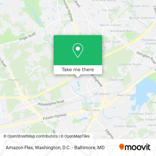 Amazon Flex map