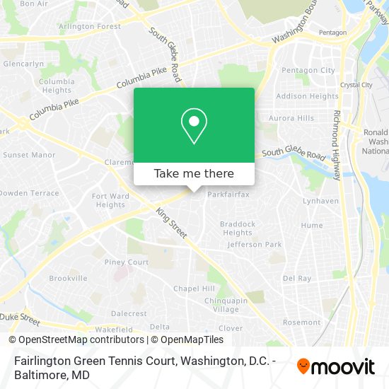 Mapa de Fairlington Green Tennis Court