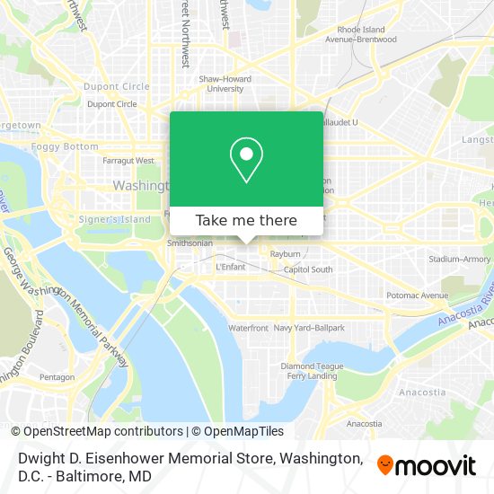 Mapa de Dwight D. Eisenhower Memorial Store