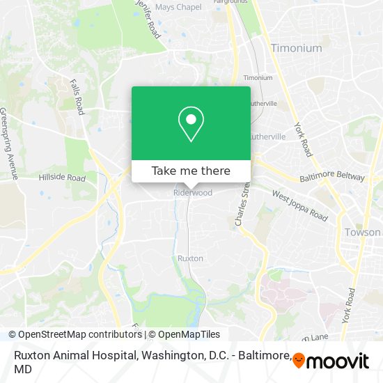 Mapa de Ruxton Animal Hospital