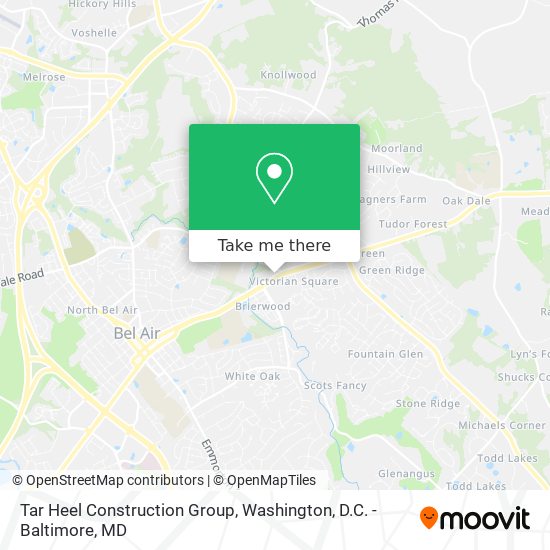 Mapa de Tar Heel Construction Group