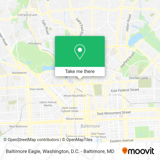 Baltimore Eagle map