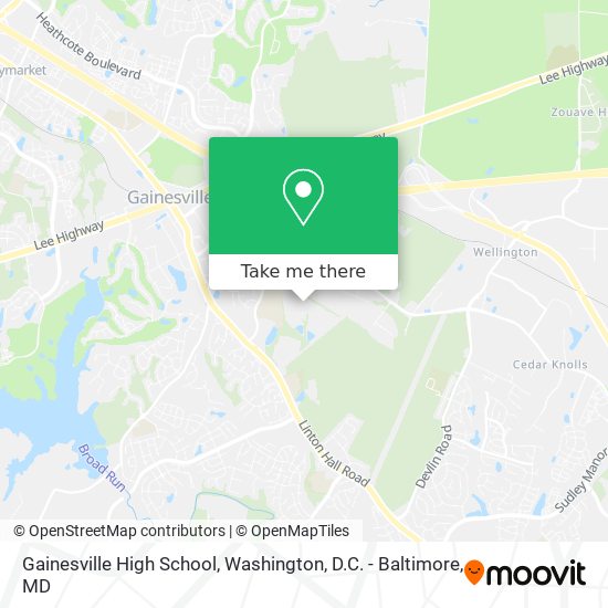 Mapa de Gainesville High School