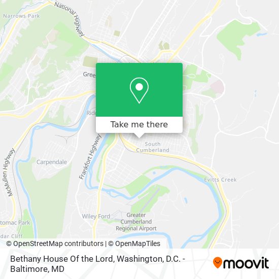 Bethany House Of the Lord map