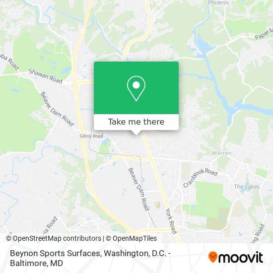 Mapa de Beynon Sports Surfaces