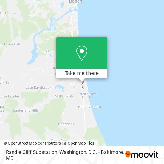 Randle Cliff Substation map