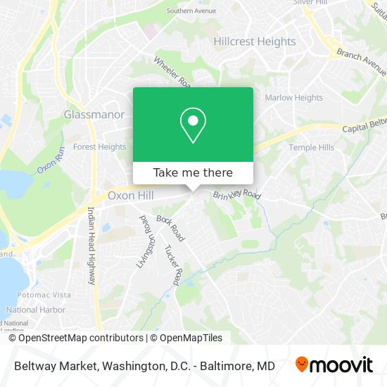 Mapa de Beltway Market