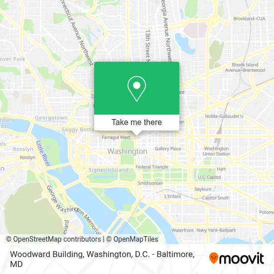 Woodward Building map