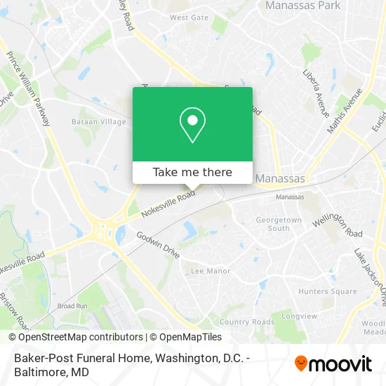 Baker-Post Funeral Home map
