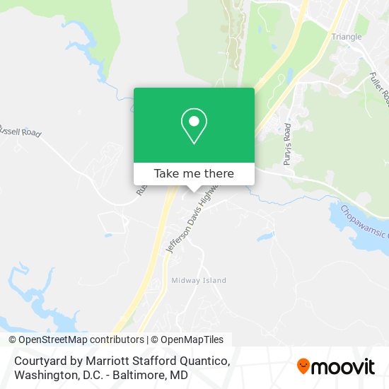 Courtyard by Marriott Stafford Quantico map