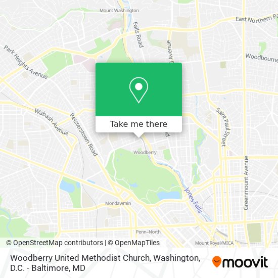 Mapa de Woodberry United Methodist Church