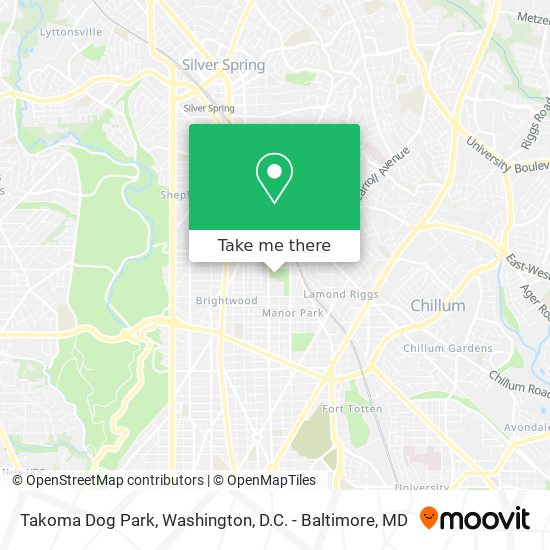 Mapa de Takoma Dog Park