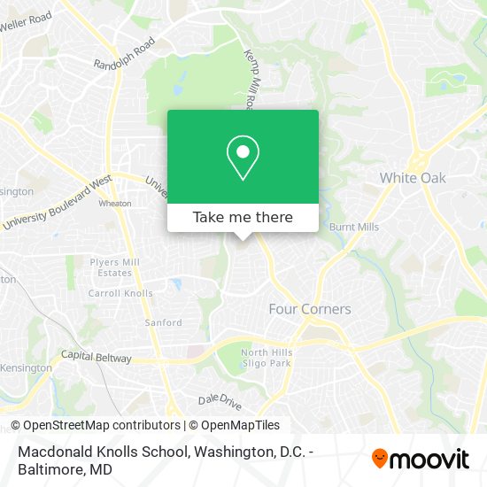 Macdonald Knolls School map