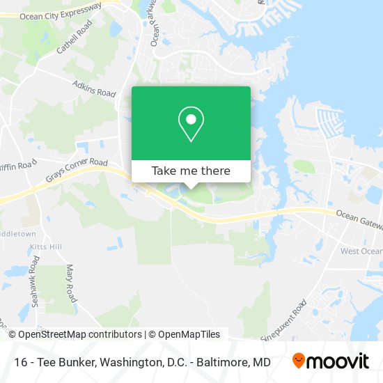 16 - Tee Bunker map