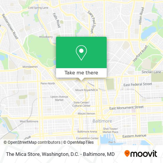 The Mica Store map