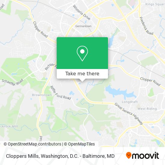 Mapa de Cloppers Mills