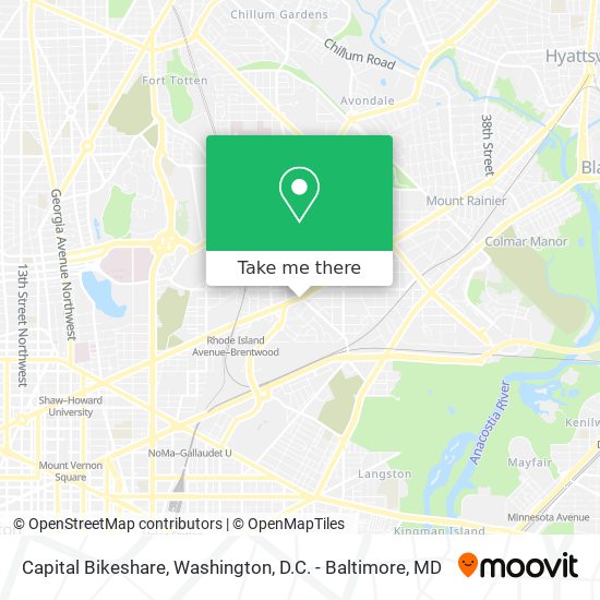 Capital Bikeshare map