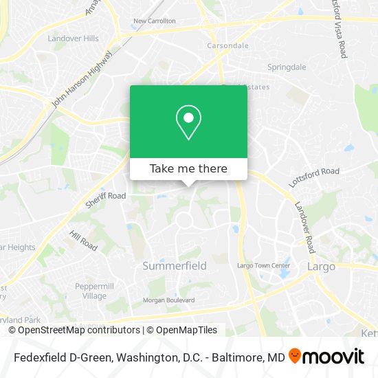 Fedexfield D-Green map