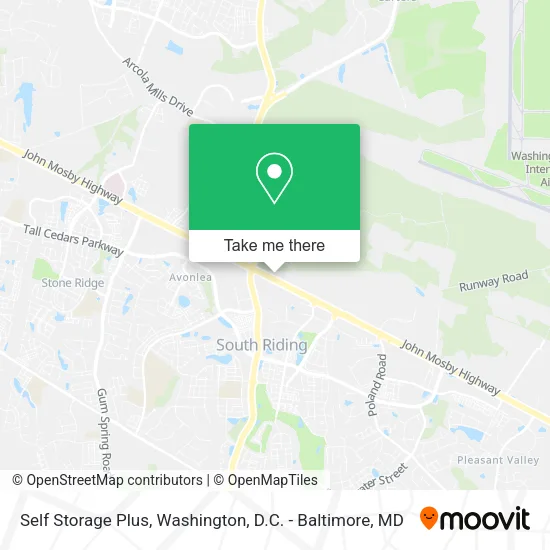 Self Storage Plus map