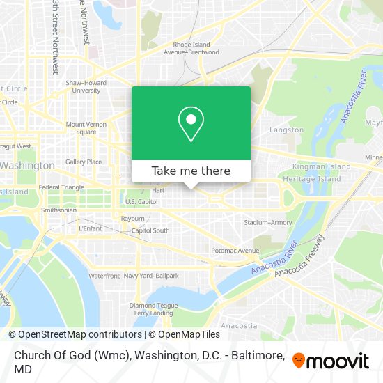 Mapa de Church Of God (Wmc)