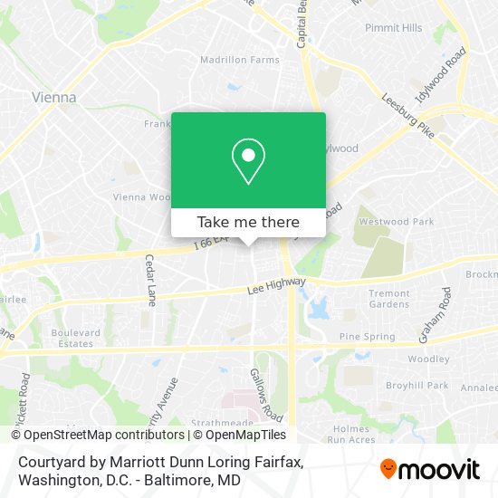 Mapa de Courtyard by Marriott Dunn Loring Fairfax