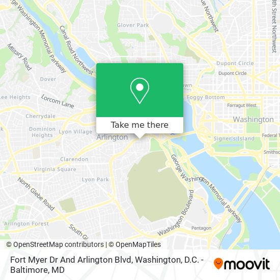 Mapa de Fort Myer Dr And Arlington Blvd