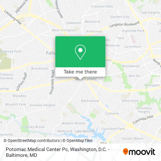 Potomac Medical Center Pc map