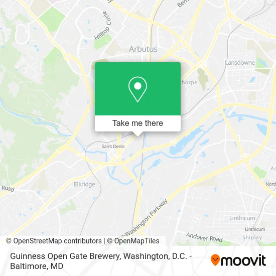 Guinness Open Gate Brewery map