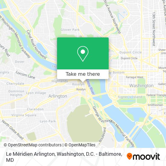 Mapa de Le Méridien Arlington