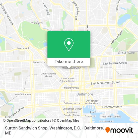 Sutton Sandwich Shop map