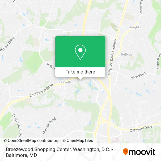 Breezewood Shopping Center map