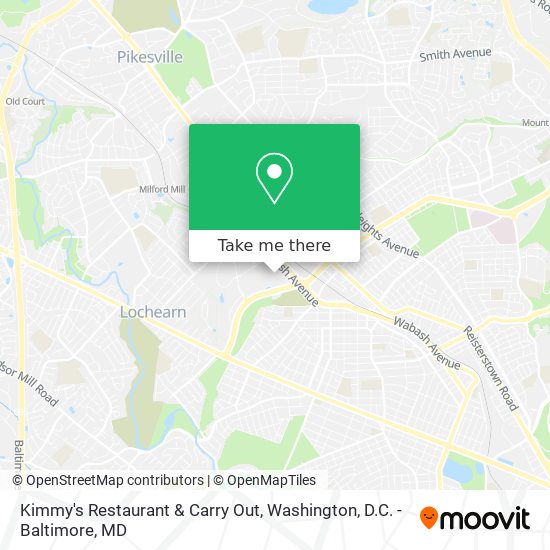 Kimmy's Restaurant & Carry Out map