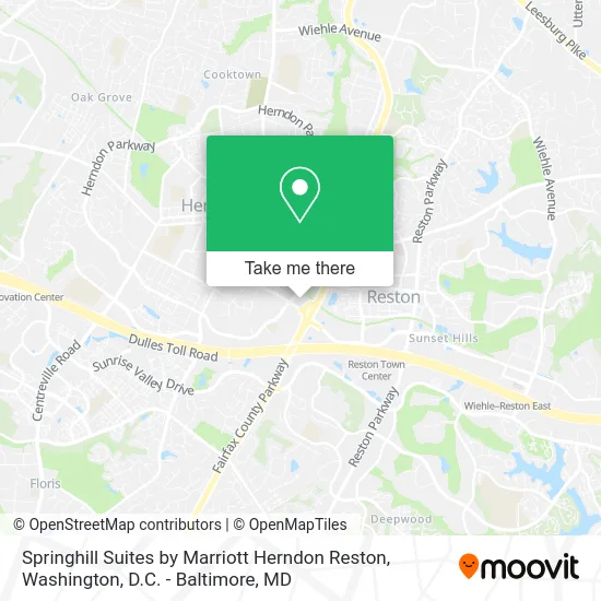Springhill Suites by Marriott Herndon Reston map